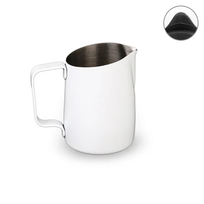 #06 Round Spout Pitcher (450ML) - Color: White